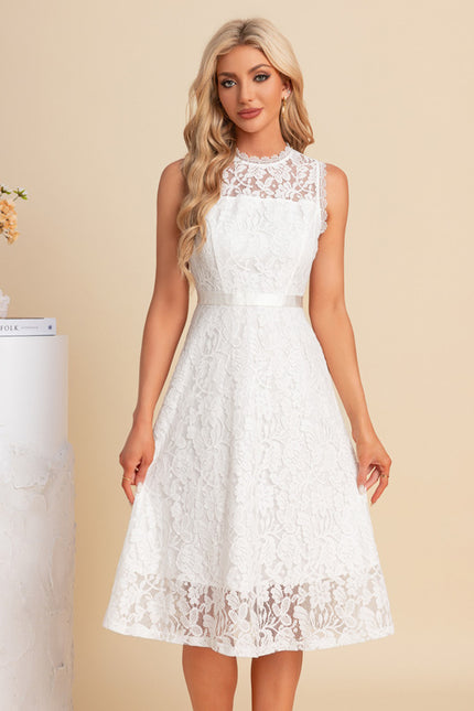 Robe Trapèze Dentelle Midi - gallery 5