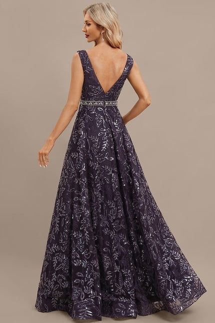 Robe Trapèze Élégance Pourpre - gallery 6
