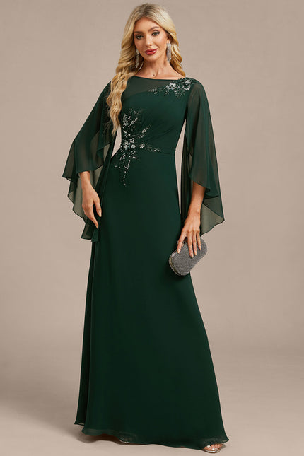 Robe Trapeze Col Bateau - gallery 1