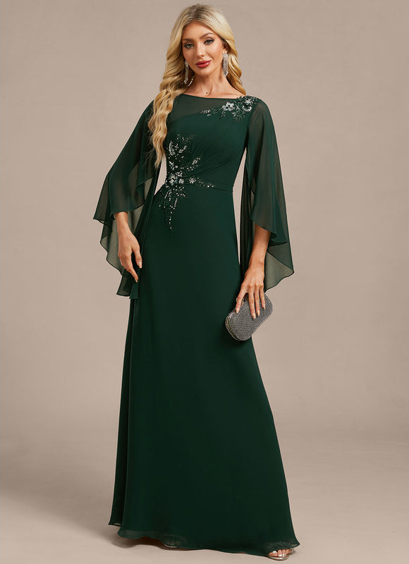 Robe Trapeze Col Bateau - gallery 1
