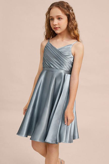 Robe Trapèze Satinée Junior - gallery 4