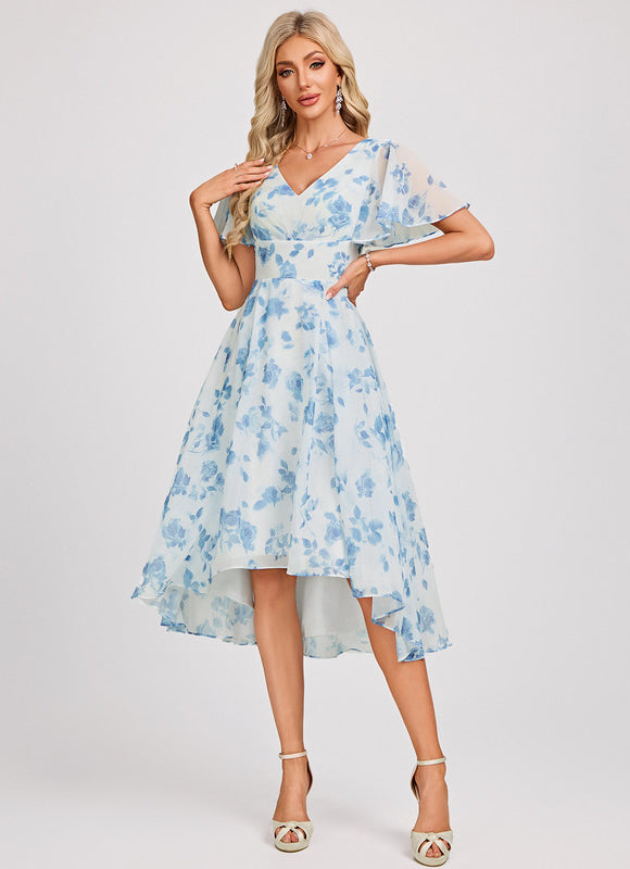 Robe Trapèze Fluide Asymétrique - gallery 1