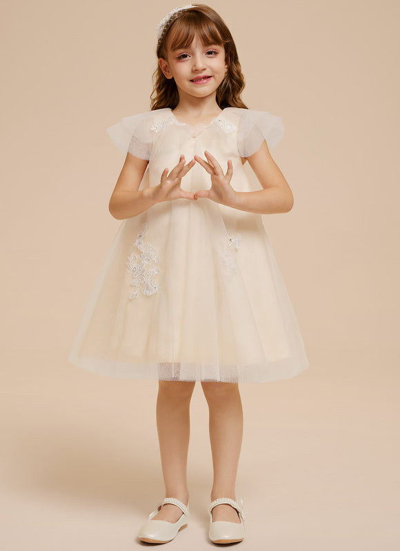 Robe Trapèze Enfant Nuptiale - gallery 1