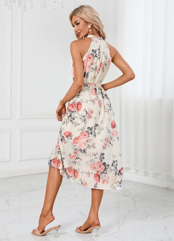 Robe Trapèze Élégance Tropicale - gallery 4