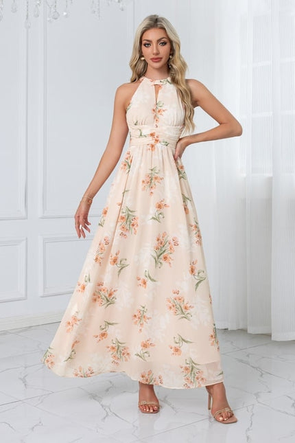Robe Trapèze Fleurie Élégante - gallery 7