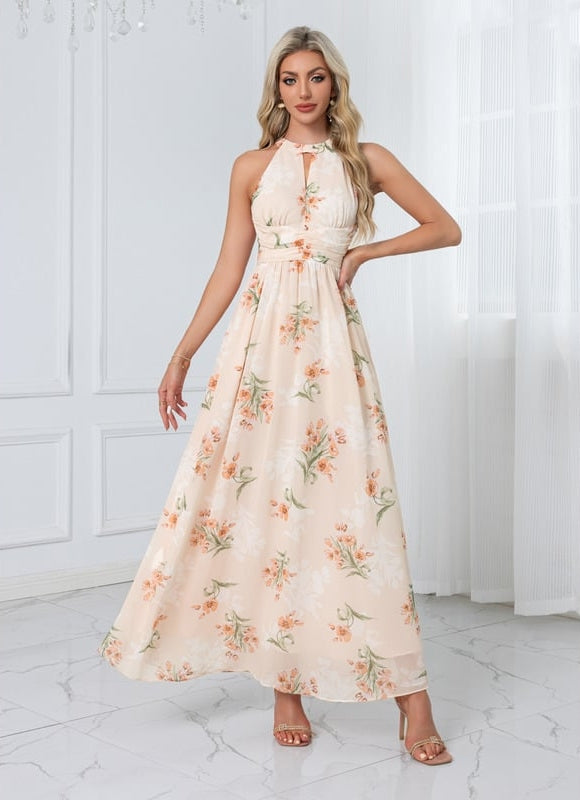 Robe Trapèze Fleurie Élégante - gallery 7