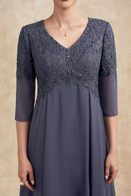 Robe Trapèze Sérénité Grise - gallery 6