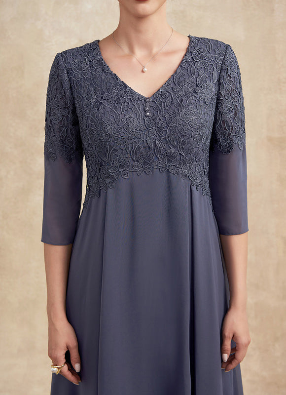 Robe Trapèze Sérénité Grise - gallery 6