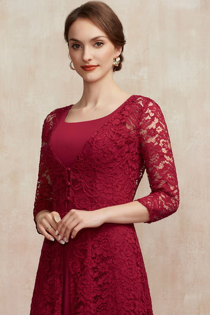 Robe Trapèze Rouge Évanescence - gallery 1