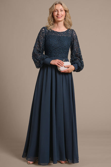 Robe Trapèze Élégante Noir Opalescent