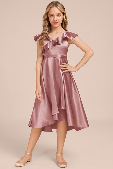 Robe Trapèze Satin Ciel - gallery 5