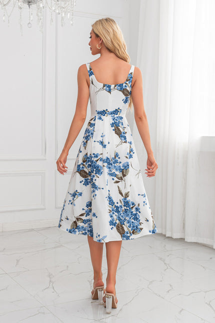 Robe Trapèze Fleurie Lumineuse - gallery 2