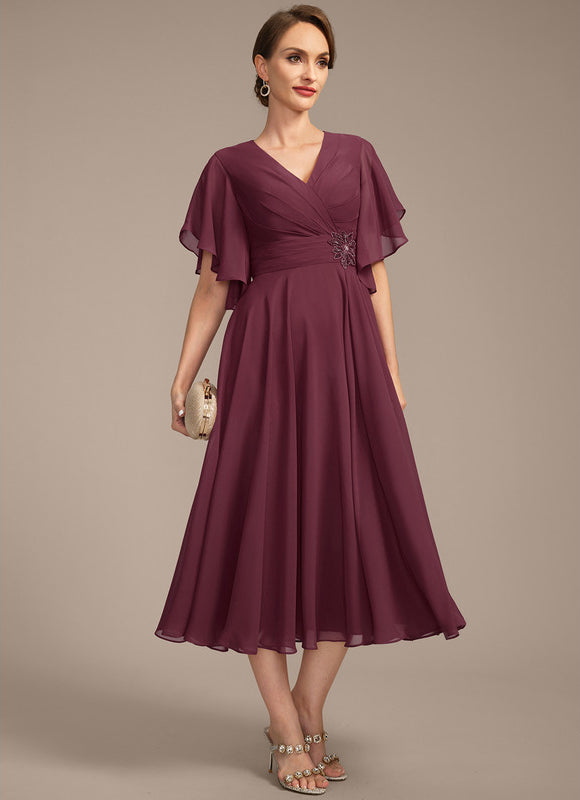 Robe Trapèze Éclat De Vague - gallery 4
