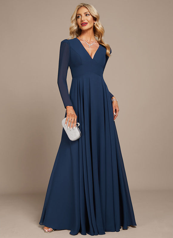 Robe Trapèze Gris Flottant - gallery 1