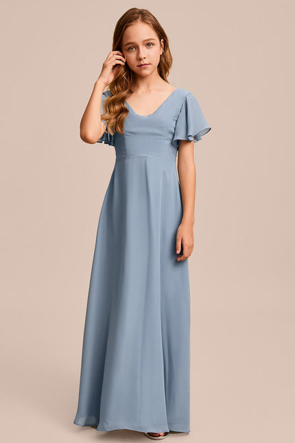 Robe Trapèze Vert Doux Éclat - gallery 1