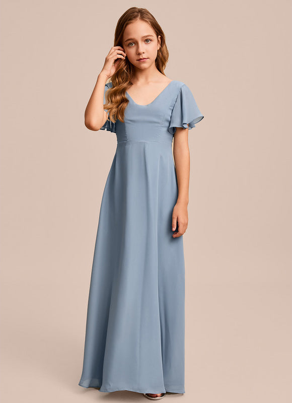 Robe Trapèze Vert Doux Éclat - gallery 1