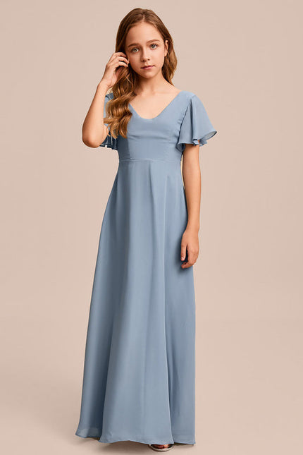 Robe Trapèze Vert Doux Éclat - gallery 1