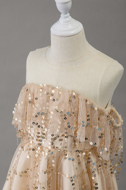 Robe Trapèze Précieuse Pailletée - gallery 1