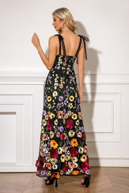 Robe Trapèze Fleuraison Nocturne - gallery 1