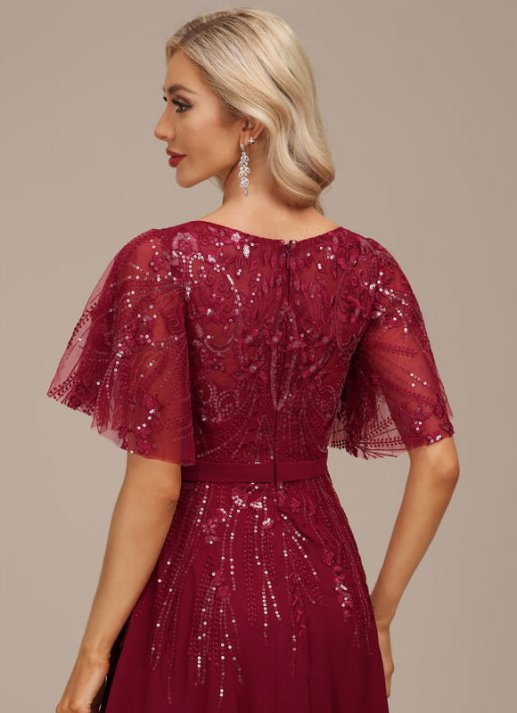 Robe Trapèze Marine Éclatante - gallery 1