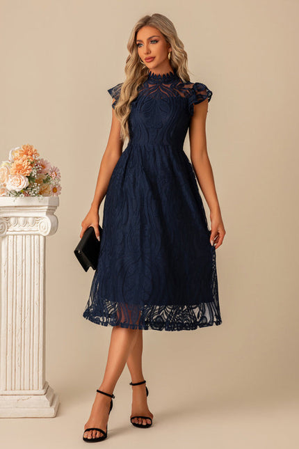 Robe Trapèze Nuit Écarlate - gallery 6