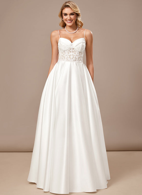 Robe Trapèze Satinée Pureté - gallery 2