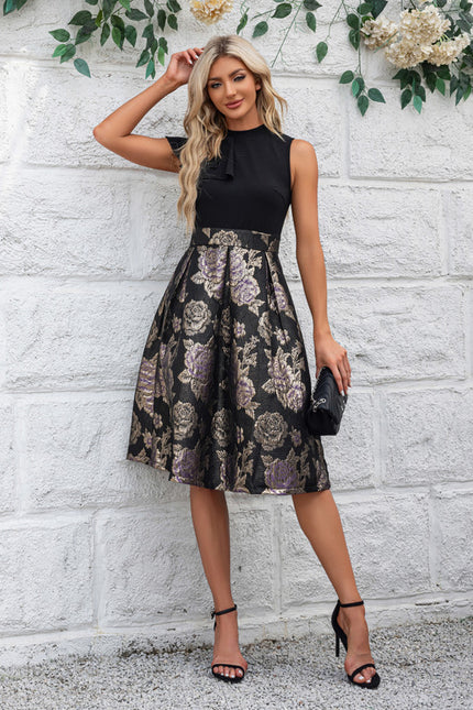 Robe Trapèze Florale Luxe - gallery 1