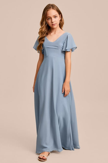 Robe Trapèze Vert Doux Éclat - gallery 3