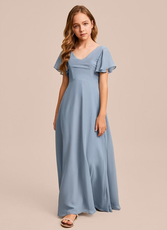 Robe Trapèze Vert Doux Éclat - gallery 3