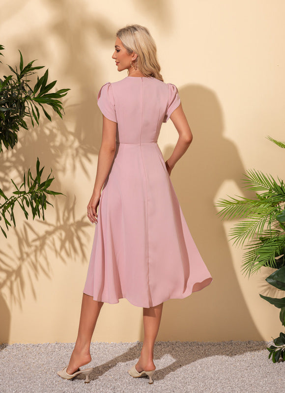 Robe Trapèze Noir Décorative - gallery 4