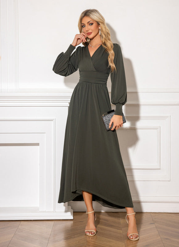 Robe Trapèze Maxi Asymétrique Sage