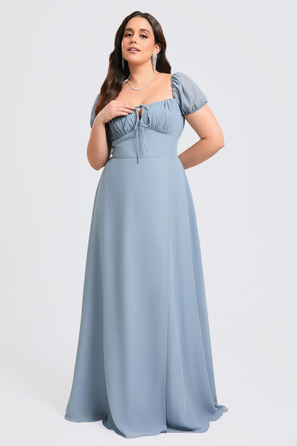 Robe Trapèze Flottante Aqua - gallery 7