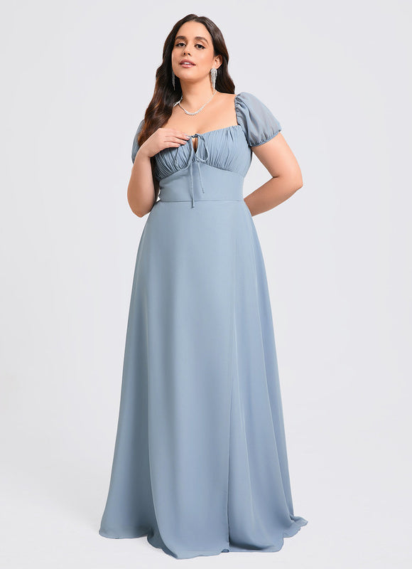 Robe Trapèze Flottante Aqua - gallery 7