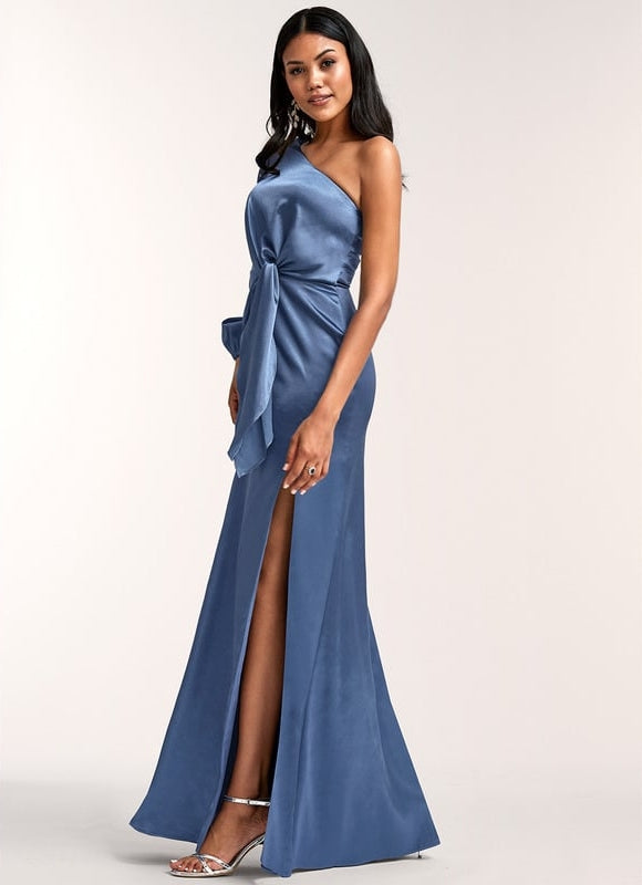 Robe Trapèze Rouge Satiné Chic - gallery 3