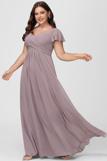 Robe Trapèze Mousseline Fendue - gallery 4