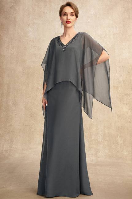 Robe Trapèze Chic Voile Sombre