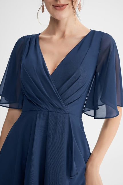 Robe Trapèze Flottante Verte - gallery 7