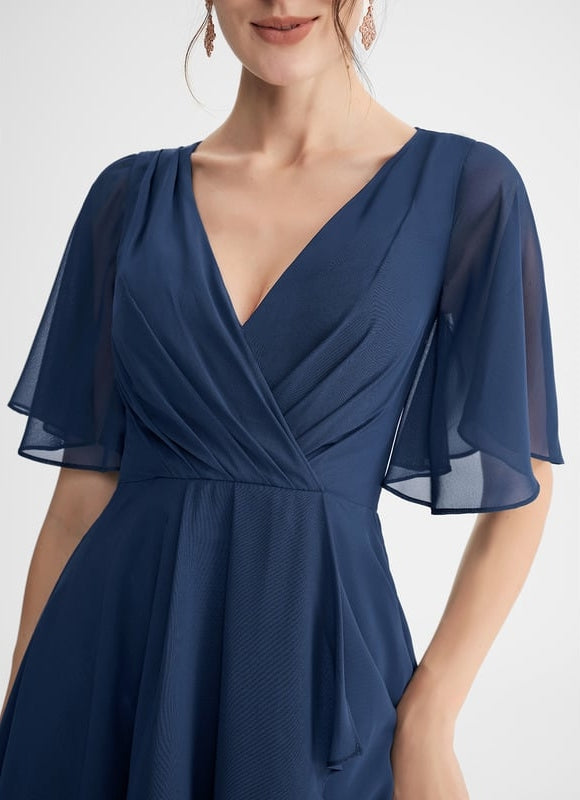 Robe Trapèze Flottante Verte - gallery 7