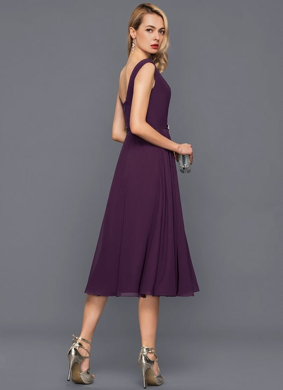Robe Trapèze Violet Éclipse - gallery 5
