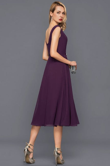 Robe Trapèze Violet Éclipse - gallery 5