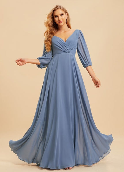 Robe Trapèze Mousseline Fendue