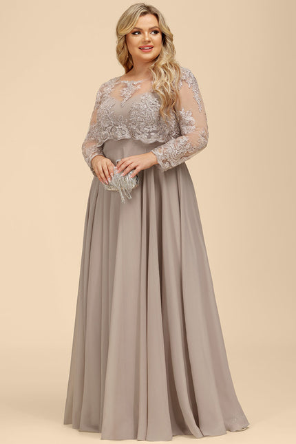 Robe Trapèze Longue Violetée - gallery 9