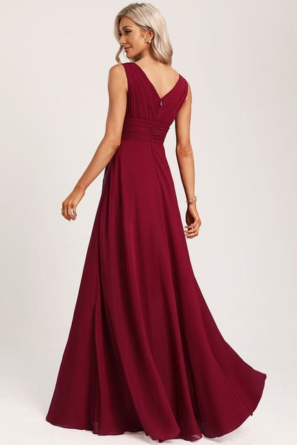 Robe Trapèze Mousseline Fendue - gallery 6