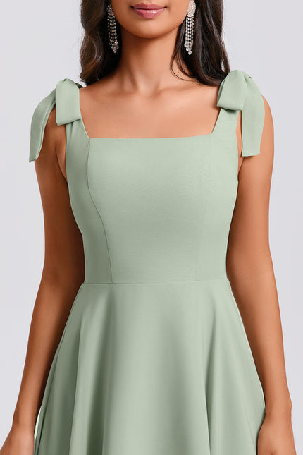 Robe Trapèze Émeraude Douce - gallery 5
