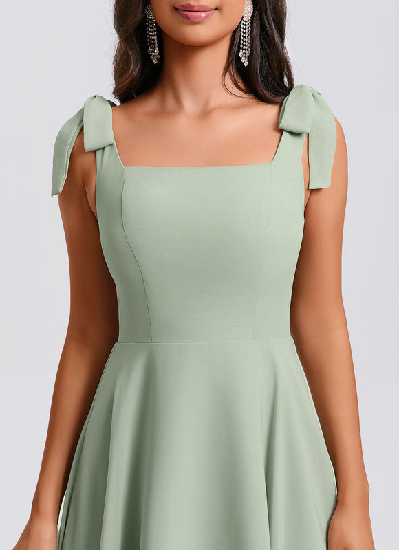 Robe Trapèze Émeraude Douce - gallery 5