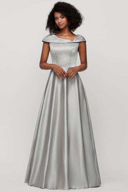 Robe Trapèze Satinée Élégante - gallery 3