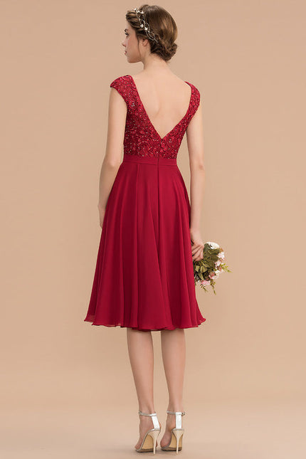 Robe Trapèze Rubis Évanescente - gallery 2