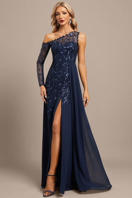 Robe Trapèze Asymétrique Élégante - gallery 3