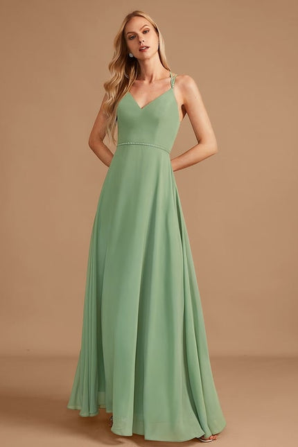 Robe Trapèze Éclat Verdate - gallery 1