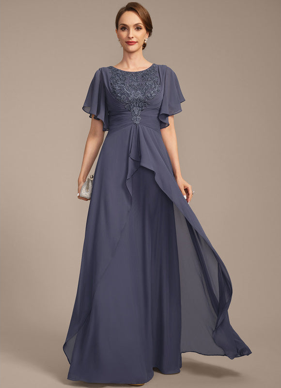 Robe Trapèze Bleu Serein Chic